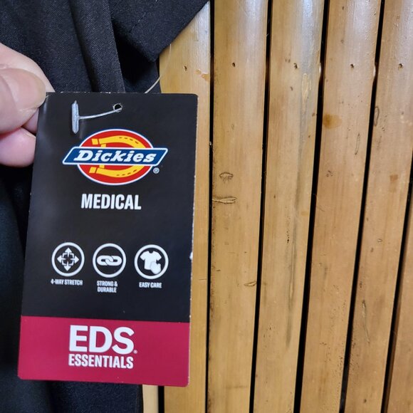 Dickie's Woman's EDS Essentials Medical V Neck Scrub Top 3XXL Black NEW - Picture 7 of 8